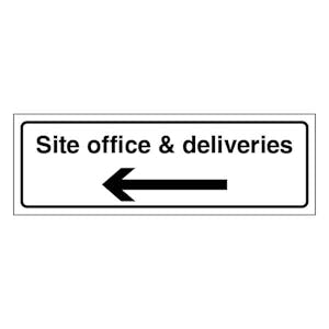 Site Office & Deliveries - Narrow Landscape - Arrow Left