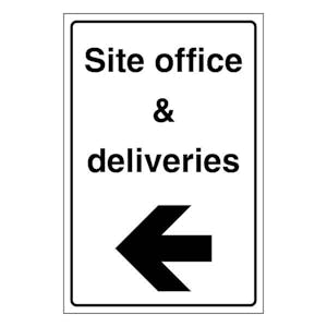 Site Office & Deliveries - Portrait - Arrow Left