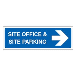 Site Office & Site Parking - Narrow Landscape - Arrow Right
