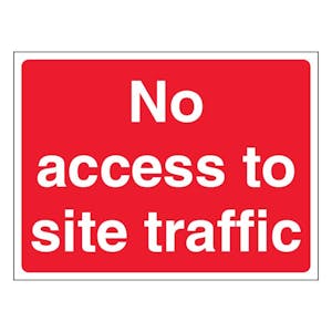 No Access To Site Traffic - Landscape - Red