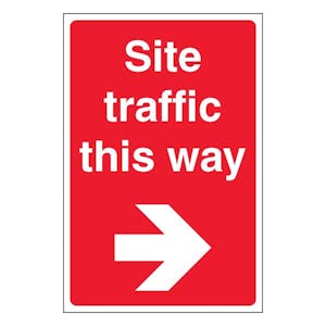 Site Traffic This Way - Portrait - Arrow Right