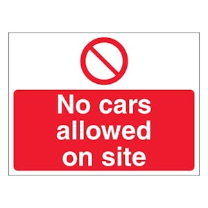No Cars Allowed On Site - Landscape