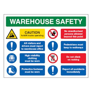 Warehouse Safety Forklift Trucks - Landscape