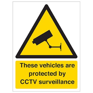 These Vehicles Are Protected By CCTV - Portrait
