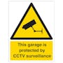 This Garage Is Protected By CCTV - Portrait
