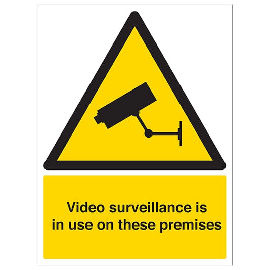 Video Surveillance In Use On These Premises Caution Danger Safety Signs Safety Signs 4 Less