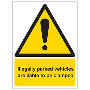 Security Notice - Illegally Parked Vehicles