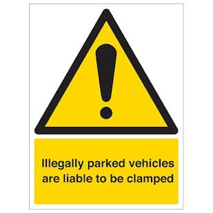 Security Notice - Illegally Parked Vehicles