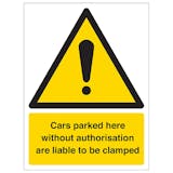 Cars Will Be Clamped