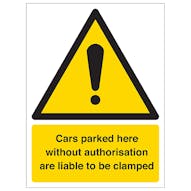 Cars Will Be Clamped