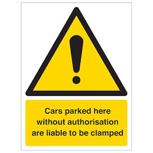Cars Will Be Clamped