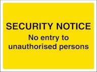 Site Security Signs
