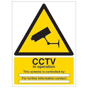 CCTV In Operation - Scheme Is Controlled By