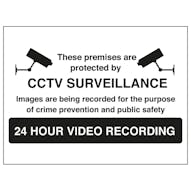 Warning, Closed Circuit Television 24 Hour Video Recording