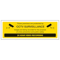 These Premises Are Protected By CCTV - Landscape