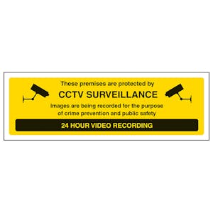 These Premises Are Protected By CCTV Surveillance - Landscape