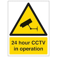 24 Hour CCTV - Window Sticker