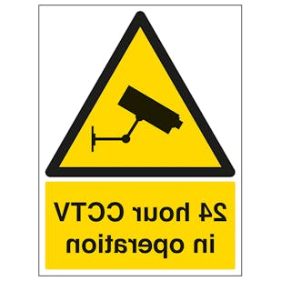24 Hour CCTV - Window Sticker
