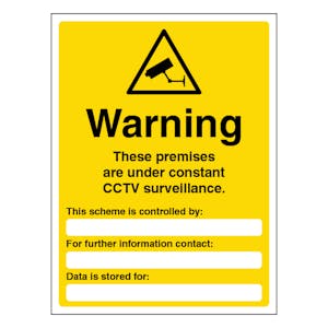 Warning These Premises Are Under Constant Surveillance - Portrait