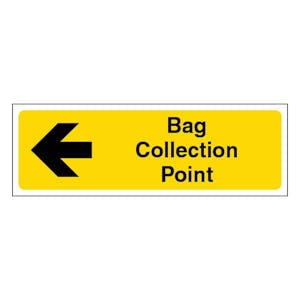 Bag Collection Point - Arrow Left