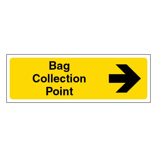 Customer Collection Point Sign Bag Collection Point | Security Notice Signs
