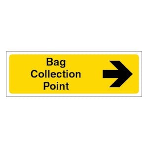 Bag Collection Point - Arrow Right