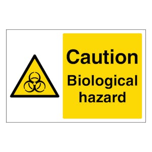 Caution Biological Hazard - Landscape