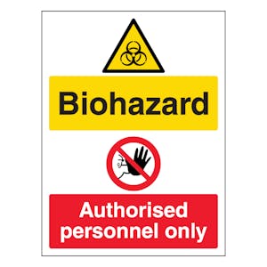 Biohazard/Authorised Personal Only - Portrait