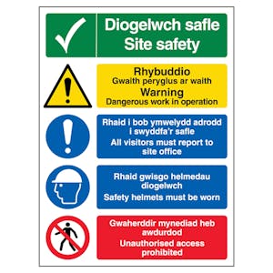 Welsh/English - Site Safety Warning