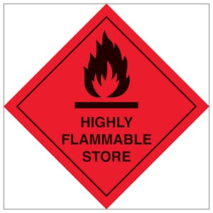 Highly Flammable Store - Magnetic
