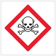 Toxic COSHH Sign - Magnetic