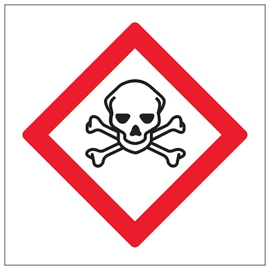 Toxic COSHH Sign