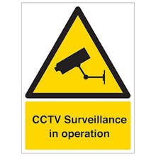 CCTV Surveillance Camera In Use - Portrait