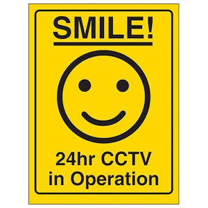 Smile! 24hr CCTV in Operation