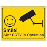 Camera - Smile! 24hr CCTV in Operation