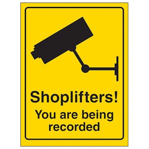 Shoplifters! You Are Being Recorded