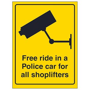 Free Ride In A Police Car For All Shoplifters
