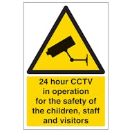 24 Hour CCTV In Operation For The Safety Of Children