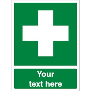 Custom First Aid Safety Sign