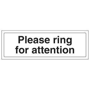 Please Ring For Attention
