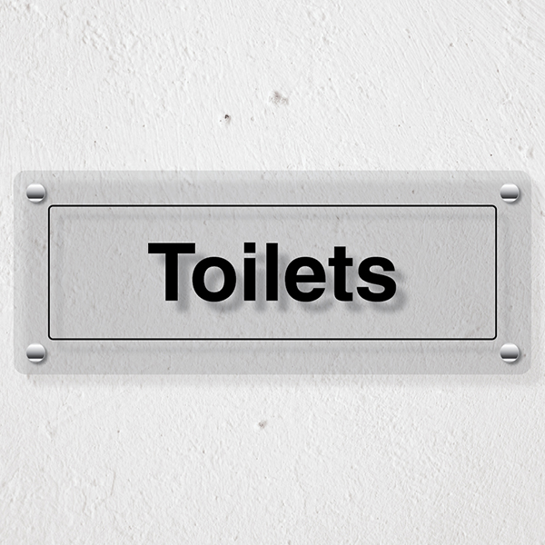 Toilets - Acrylic Sign | EurekaDirect