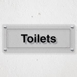 Toilets - Acrylic Sign