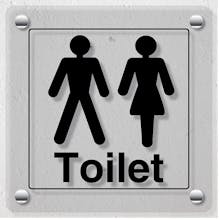 Unisex Toilet - Acrylic Sign
