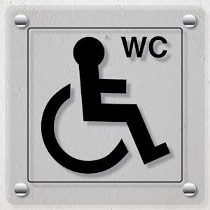 Disabled WC Symbol - Acrylic Sign