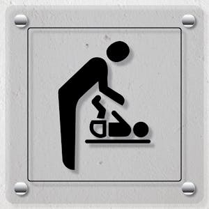 Baby Changing Symbol - Acrylic Sign