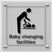 Baby Changing Facilities With Symbol - Acrylic Sign