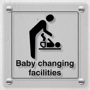 Baby Changing Facilities With Symbol - Acrylic Sign