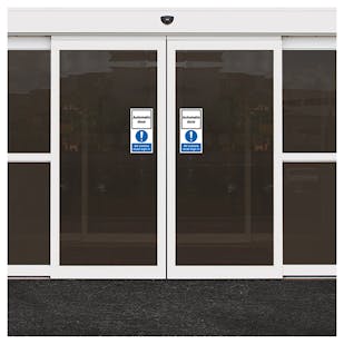 Automatic Door - Visitors Must Sign In