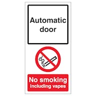 Automatic Door - No Smoking Inc Vapes