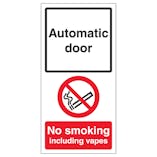 Automatic Door - No Smoking Inc Vapes